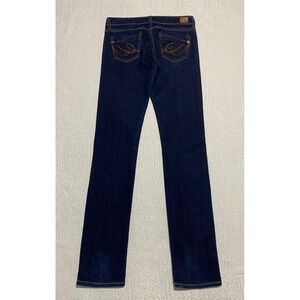 X2 Quality Denim Skinny W01‎ Embroidered Pockets Women's Jeans Size 0 Blue 30x33